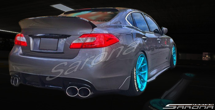 Custom Infiniti M37  Sedan Side Skirts (2011 - 2014) - $450.00 (Part #IF-009-SS)